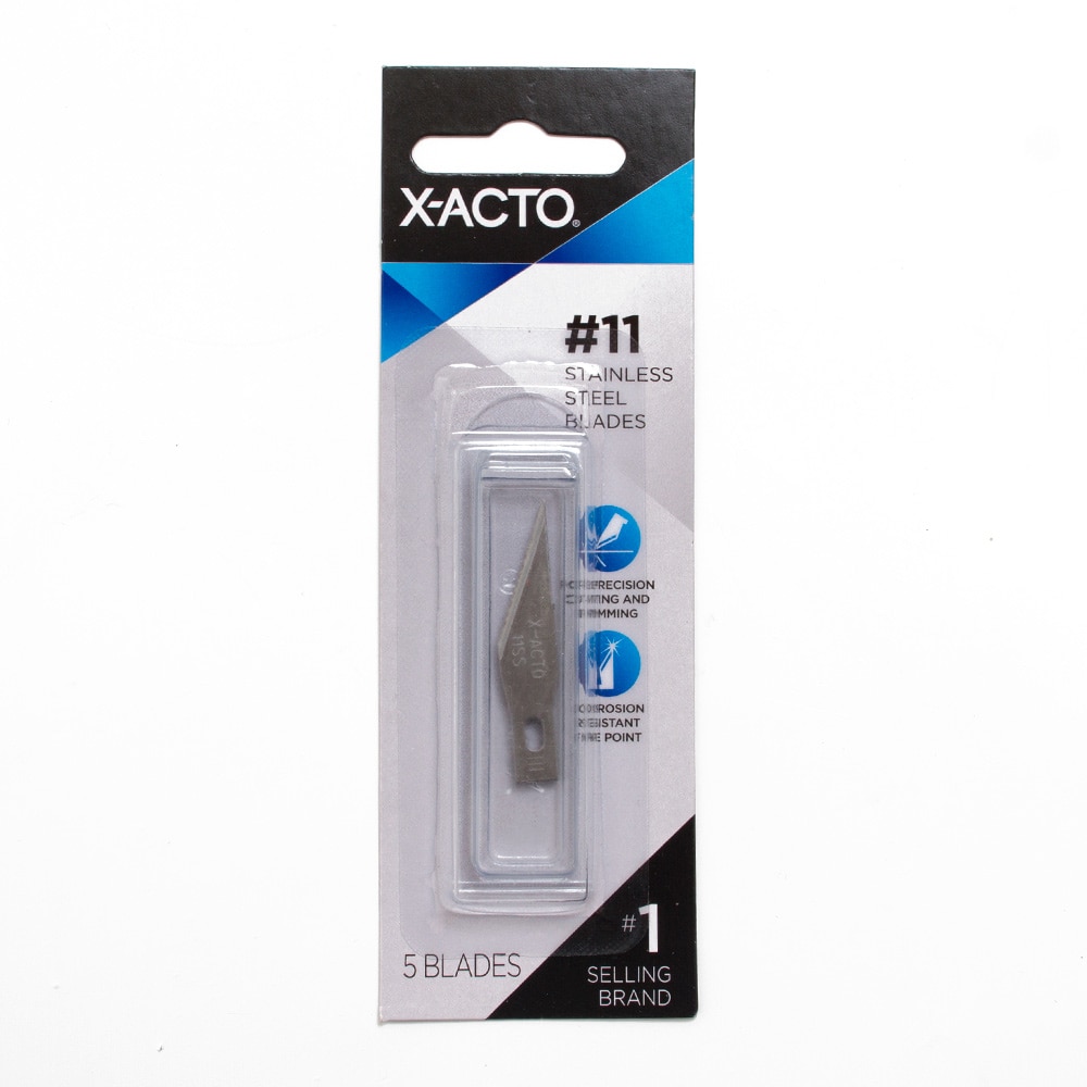 X-ACTO, Stainless, Carbon Steel, #11, Blade, 5 Pack